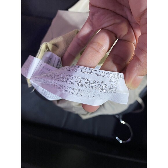 Zara Jumpsuit Small Beige Faux Leather Adjustable Straps Party Summer Tan - Picture 12 of 16